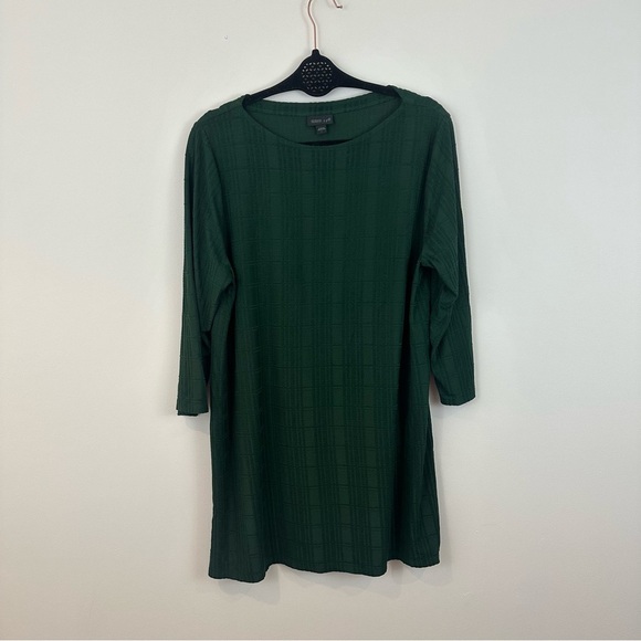 J. Jill Wearever Collection Green Textured Tunic Top Size Large Women’s - Picture 2 of 7